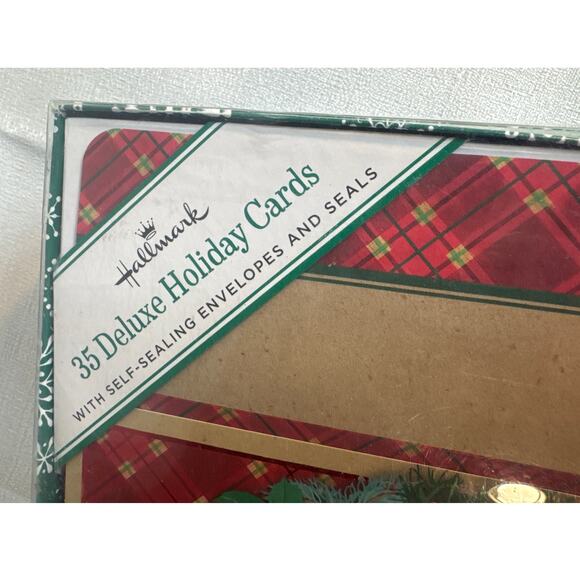Hallmark Holiday Cards complete set 35 self sealing envelopes w/seals -UNOPENED - Picture 2 of 5